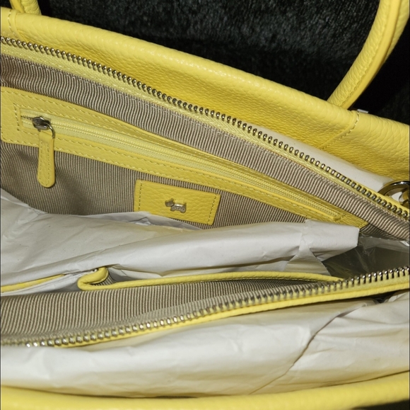 Exclusive RADLEY LONDON handbag leather yellow classy stylish business bag - Picture 4 of 11